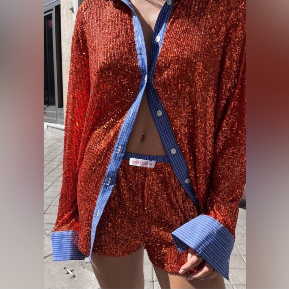 Valentin Sequin Button Down Shirt Handover